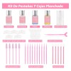 Kit De Pestañas Y Cejas Planchado Diseño Profesional Rizado
