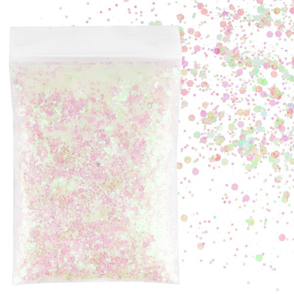 BOOMTOP 50 g Glitter for Crafts, Glitter Powder, Sequins, Reflective,