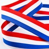 JYZPJ Red White and Blue Ribbon 15mm x 2m Two-Sided