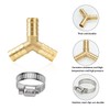 nutmanel Brass Y-piece hose connector, 12 mm, 3-way hose connector