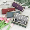 Royal Bagger Genuine Leather Fashion Glasses Case - RFID Blocking,