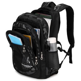 Boys Backpacks For Elementary Middle School Bookbag Set Kids Heavy Duty Durable Teenage Student Sturdy Waterproof (3-Black)