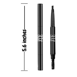 Pincel Para rellenar Barba, Bigote y Cejas, color negro, impermeable, 2 en 1, por un lado punta del pincel por el otro cepillo para distribuir el color, facil de usar