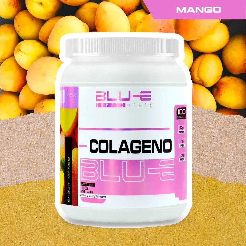 Colágeno Hidrolizado Blu 1kg Varios Sabores 100 Servicios