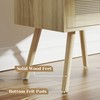 SUPERJARE Nightstands Set of 2, Night Stands with Charging Station