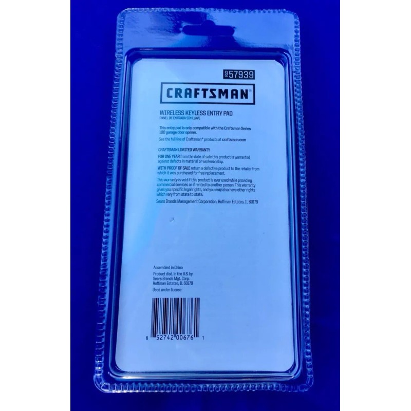 Craftsman NEW Craftsman Garage Door Wireless Keyless Entry Pad Series