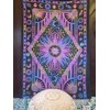 ICC Purple Burning Sun Tie Dye Tapestry Celestial Sun Moon