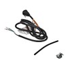 Whirlpool W11365014 Genuine OEM Power Cord Kit For Dishwashers, Black