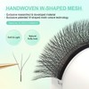 NAGARAKU W Eyelash Extensions Premade Volume Fans 0.07mm 3D Cluster
