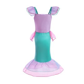 Dressy Daisy Little Girls' Princess Mermaid Fairy Tales Costume Cosplay Fancy Dress Party Outfit with Accessories Size 8 Hot Pink