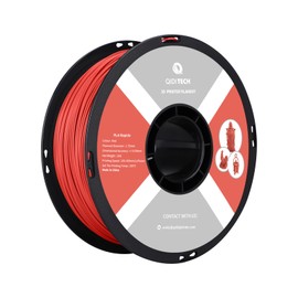 R QIDI TECHNOLOGY PLA Filament 1.75mm, 3D Printer Filament PLA Rapido, Suitable for High Speed Printing, 3D Printing Filament Fit Most FDM 3D Printers, 1 KG Spool (2.2lbs), Red