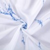 YOSTEV Marble Bathroom Shower Curtain,Blue and White Fabric Shower Curtain