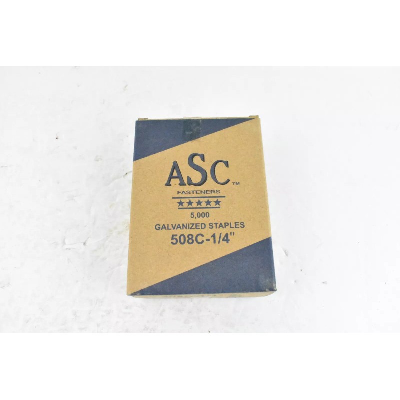 ASC 508C - 1/4" Galvanized Staples Box Of 5000 Lot