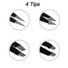 Jasinber Set de 4 Pinzas profesional de acero inoxidable para