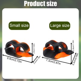 Lyreh 2pcs Golf Training Grip Trainer, 2 Size Silicone Golf Swing Training Tools Posture Practice Accessories for Golfer Beginner (Mixing Color)