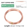 M METERXITY 99.9% Soft Copper Wire, 14 Gauge 16FT Pure