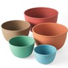 Bamboozle Mixing Bowl Set, 5-Piece Nesting Bowls, Sustainable Astrik, Desert