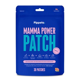 Pippeta Mamma Power Patch - Multivitamin Patch for Pregnancy, Postpartum & Breastfeeding - 24-Hour Nutrient Release - 80-90% Absorption - Waterproof, 100% Natural Latex Free - 30 Pack