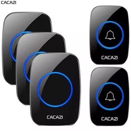 스마트 호출기 주택 카메라 도어벨 인터폰 무선초인종 [B. 검정색 1개 버튼 1개] Smart Caller Home Camera Doorbell Intercom Wireless Doorbell [B. Black 1 Unit 1 Button]