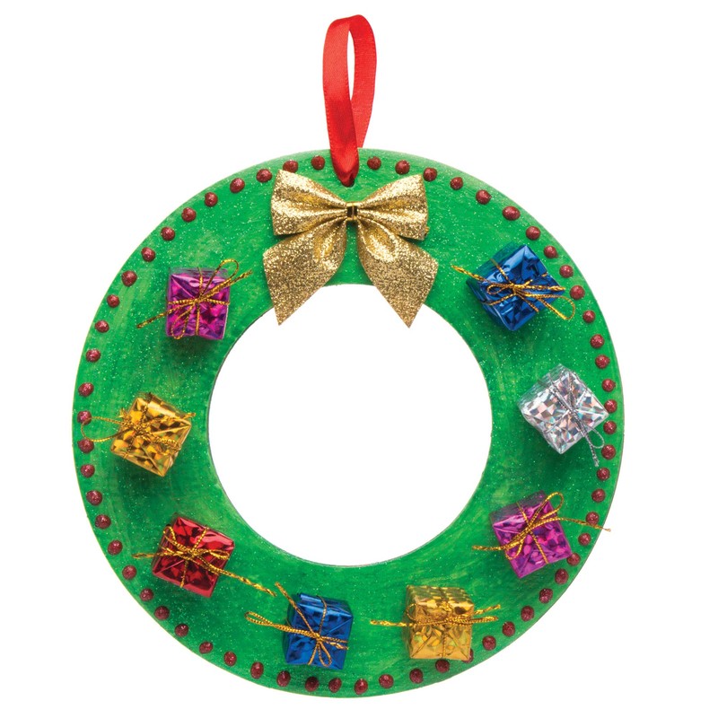 Baker Ross AR828 Mini Present Christmas Decoration Crafting Embellishments, Pack