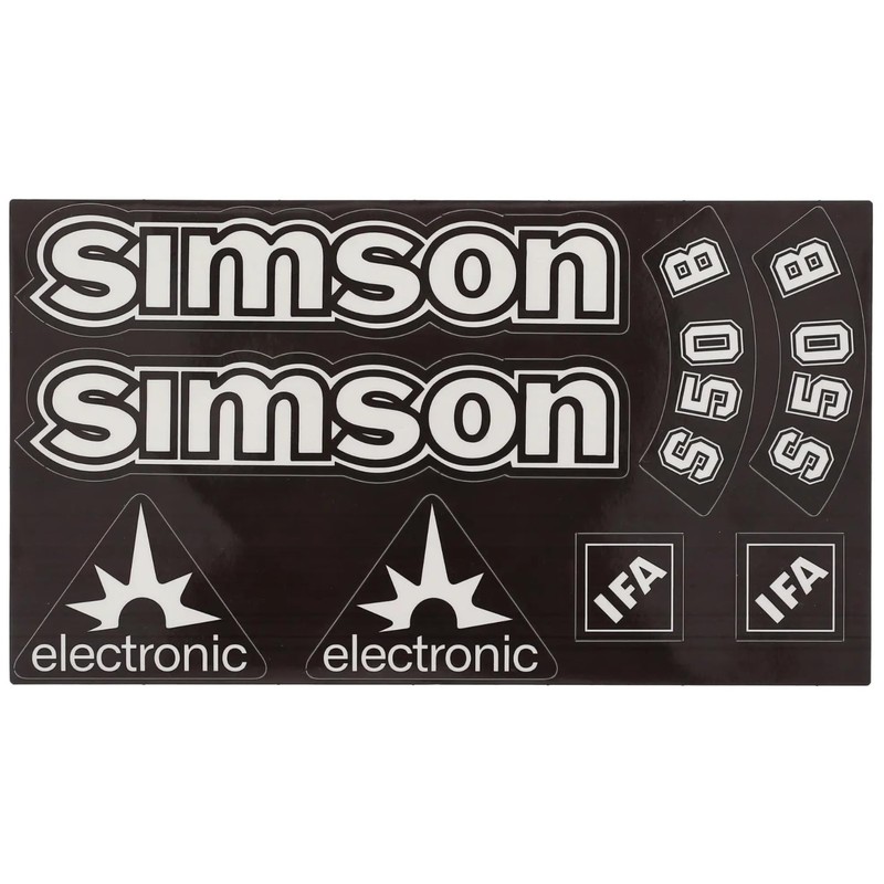Transparent Simson S50B Sticker Set IFA Electronic | Bright |
