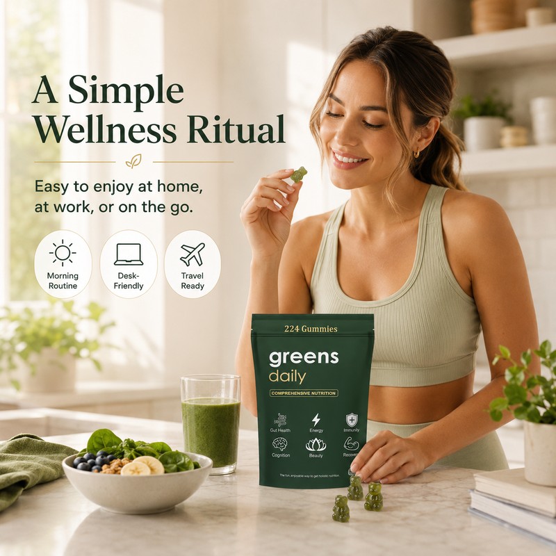 Greens Gummies for Women – Chlorella & Spirulina Vitamin Gummies