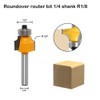 Akylin Round Over Router Bits 1/4 Inch Shank,Radius 1/8" Roundover
