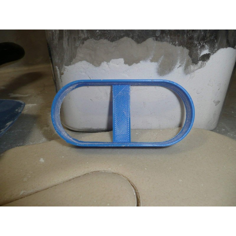 YNGLLC Oblong Round Rectangle Geometric Elongated Pill Shape Oval Cookie