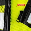 EXPLOSIV Reflective Multi-Pocket Security Vest, Size L-3XL (Adjustable), Navy-Yellow, dog
