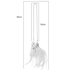 Dream Catcher Car Pendant Dream Net Car Decoration Car Accessory Interior Decoration Gift (White)