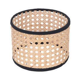 Rattan Lamp Shade Universal Rattan Woven Lampshade Lamp Cover for E27 E14 Chandelier Lamp Pendant Light Ceiling Lamp