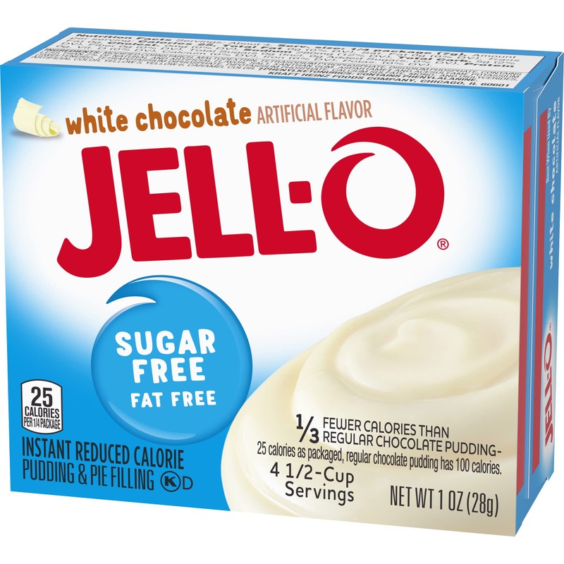 Jell-O Zero Sugar Instant Pudding & Pie Filling Mix, White