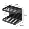 Yamazaki 3810 Magnetic Soap Tray, Black, Approx. W 4.7 x