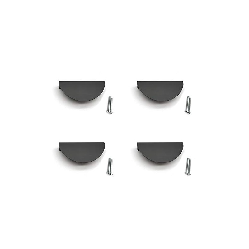 Susenya Black Drawer Pulls, Half Moon Pulls,Semicircle Pull,Semicircle Pull,Door Pull