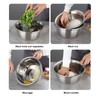 3pcs Stainless Steel Drain Basket Vegetable Cutter 3 in 1
