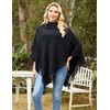 Ferand Ladies' Hooded Cape with Fringed Hem, Crochet Poncho Knitting