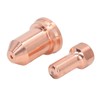 20Pcs Plasma Cutting Torch Nozzles Electrodes Brass Strong High Temperature