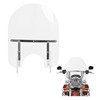 HECASA 29" x 22" Motorcycle Windshield Clear Windscreen Compatible With