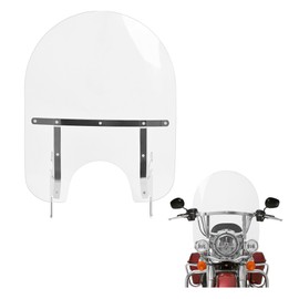 HECASA 29" x 22" Motorcycle Windshield Clear Windscreen Compatible With Harley Touring Road King FLHR FLHRS FLHRCI 1994-2024 W/Bracket Detachable Quick Release