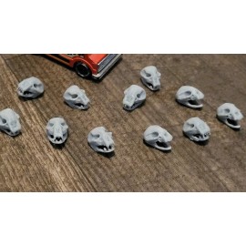 Hot Wheels My Animal Like Skulls V1 Gray 3d printed. 1/64 scale maybe a tad bigger. 10 item