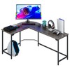 Teraves Modern L Shaped Gaming Desk 66'' Corner Computer Desk