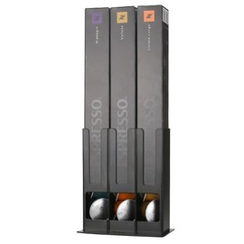 Refein Coffee Pods Dispenser Compatible with Nespresso Vertuo Capsules, Coffee Capsule Sleeve Holder for Nespresso Pods, Space-Saving Coffee Pod Organizer Storage Solution, 30 Pod Capacity