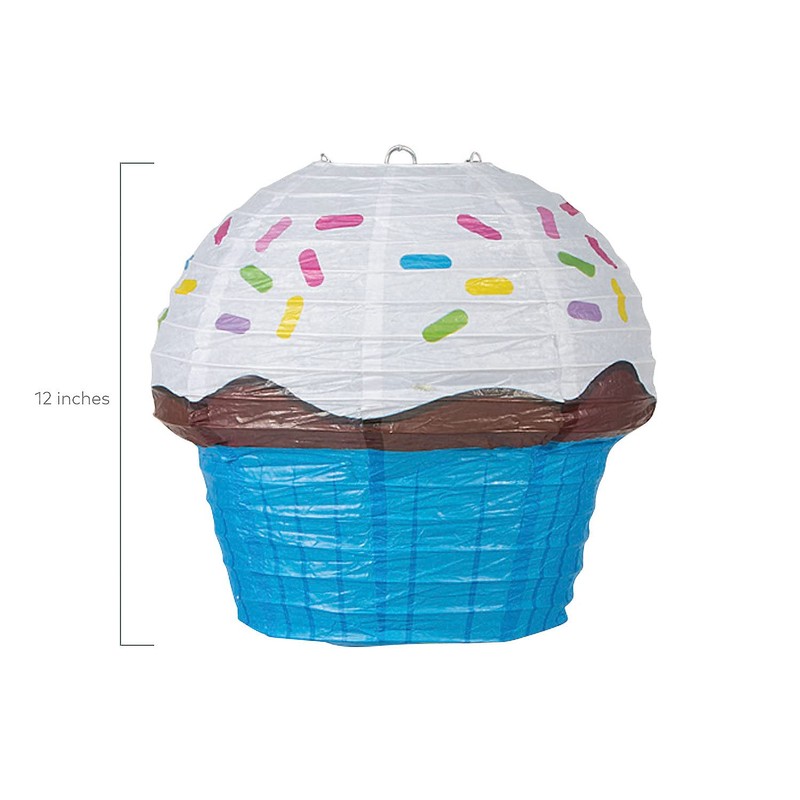Fun Express Assorted Cupcake Paper Lanterns - 12' | 6