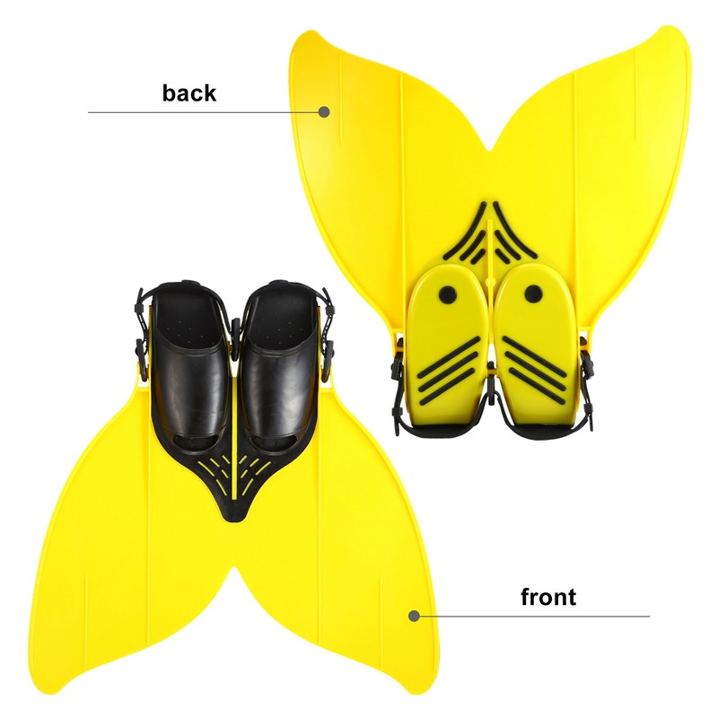 Youth Children Girl Boy Diving Mermaids Tails Monofin Flippers Swimming