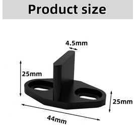 Shoyisenka 4Pack Black T-Shaped Floor Guides for Sliding Barn Doors - Easy Install Bottom Track Guides for Barn, Bypass, Pocket & Closet Doors