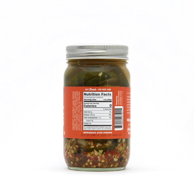 The People's Provisions - Spicy Garlic Pickles 16oz - Crunchy,
