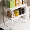 Spice Rack, Set of 4 White Cabinet Organisers, Kitchen, 29.7