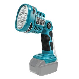 WaxPar 12W 1120LM Jobsite Flashlight Compatible with Makita 18V Battery, 4 Mode Settings & 110 Degree Pivoting Head for Camping, Car Repairing, Emergency and Job Site Lighting