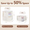 Compression Storage Bags for Down Comforters, Foldable Reusable Organizer for