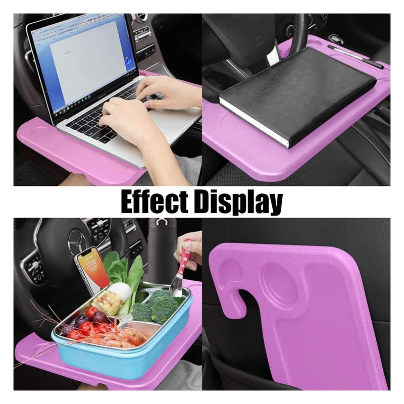 GLSOWEE Car Steering Wheel Tray, Computer Office Car Table Tray,